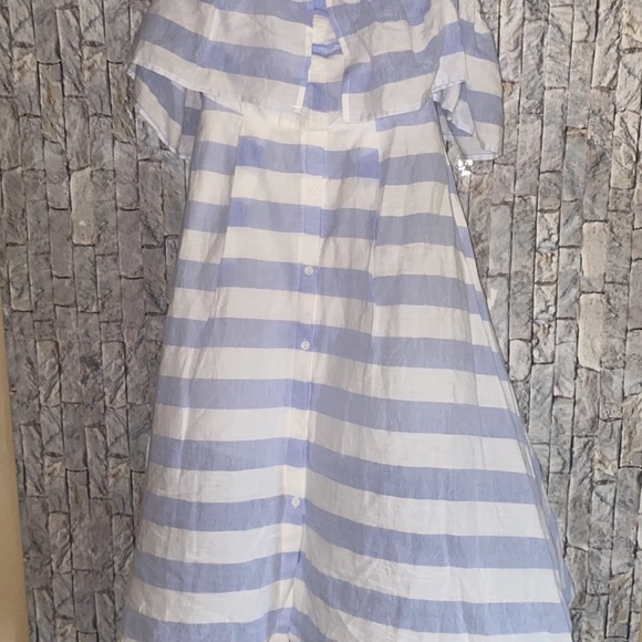 Lulu's Transatlantic Voyage Blue & Ivory Dress - Picture 8 of 11